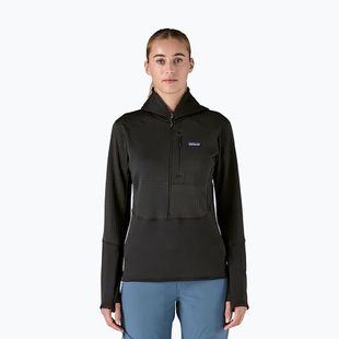 Жіноча софтшелл куртка Patagonia R1 Hybrid Pullover Hoody чорний