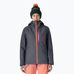 Куртка-дощовик жіноча Patagonia Insulated Powder Town smolder blue w / orange peel