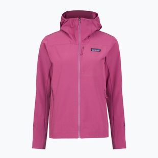 Куртка софтшел жіноча Patagonia R1 CrossStrata Hoody faded magenta