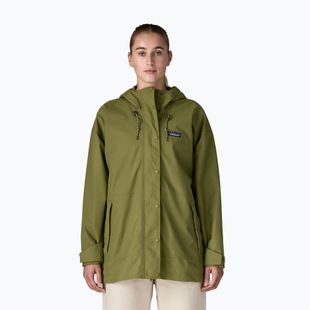 Куртка дощовик жіноча Patagonia Outdoor Everyday Rain caper green