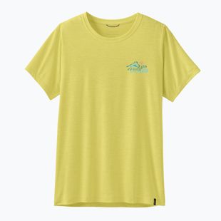 Футболка жіноча Patagonia Capilene Cool Daily Shirt - Boardshort Logo lemon zest