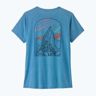Футболка жіноча Patagonia Capilene Cool Daily - Cloud Crag shore blue/light shore blue x-dye