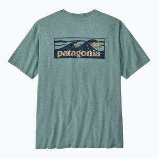 Футболка чоловіча Patagonia Boardshort Logo Pocket Responsibili blue sage