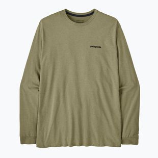 Лонгслів чоловічий Patagonia P-6 Logo Responsibili p-6 outline/gumtree green
