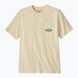 Футболка чоловіча Patagonia Midweight '95 Oval Logo Pocket Tee undyed natiral