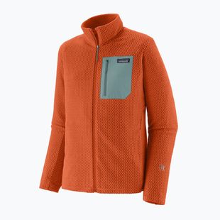 Кофта трекінгова чоловіча Patagonia R1 Air coal orange