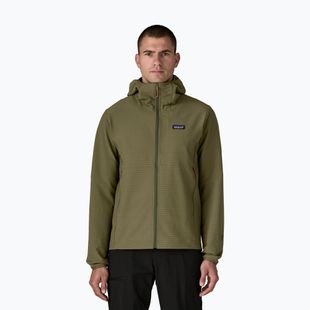 Куртка софтшел чоловіча Patagonia R1 TechFace Hoody basin green