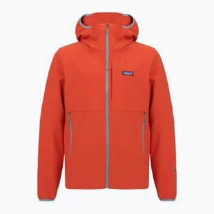 Куртка софтшел чоловіча Patagonia R1 TechFace Hoody hot ember