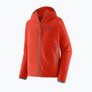 Куртка софтшел чоловіча Patagonia R1 TechFace Hoody hot ember