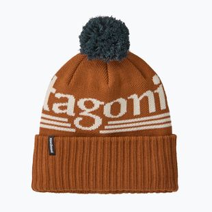 Шапка зимова Patagonia Powder Town hut tripper logo: cinnamon brown