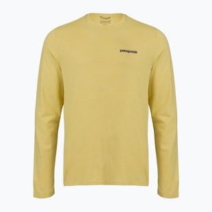 Лонгслів чоловічий Patagonia Cap Cool Daily Boardshort Logo LS limestone yellow - Light Limestone yellow x-dye