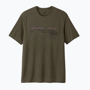 Футболка чоловіча Patagonia Cap Cool Trail Stratapeaks basin green