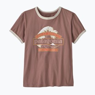 Футболка жіноча Patagonia Great Waves Ringer Tee moonrise taupe