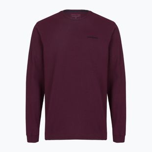 Лонгслів чоловічий Patagonia P-6 Logo Responsibili berry fig