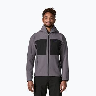 Кофта трекінгова чоловіча Patagonia R2 TechFace Hoody may grey