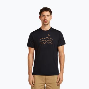 Футболка чоловіча icebreaker Merino 125 Cool-Lite Sphere Tee Across The Peaks black