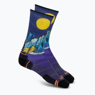 Шкарпетки Smartwool Hike Mountain Lake Print Crew deep navy