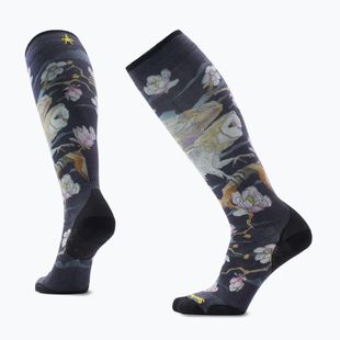Шкарпетки лижні жіночі Smartwool Ski Zero Cushion Nightwatcher Prrint OTC black