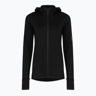Кофта трекінгова жіноча Icebreaker Merino 300 Realfleece Descender Zip Hoodie black