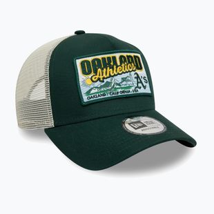 Бейсболка New Era MLB Patch Trucker Oakland Athletics темно-зелена