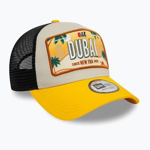 Бейсболка New Era Licence Plate Los Angeles Trucker світло-бежева