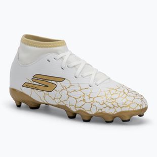 Кросівки футбольні дитячі SKECHERS Skx_1.5 High Td Jr FG white/gold