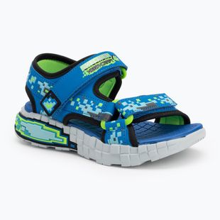 Сандалі дитячі SKECHERS Mega Splash black/blue/lime