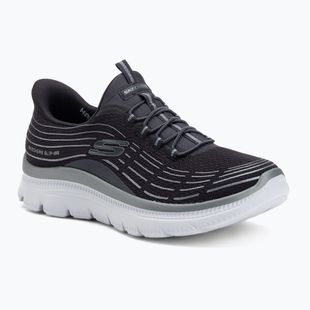 Кросівки жіночі SKECHERS Summits Plus Soft Luster charcoal/silver