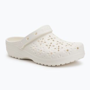 Шльопанці Crocs Classic Floral Cutout Clog chalk