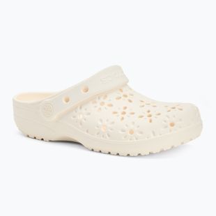 Шльопанці дитячі Crocs Classic Floral Cutout Clog Kids chalk