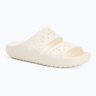 Шльопанці Crocs Classic Floral Cutout Sandal chalk