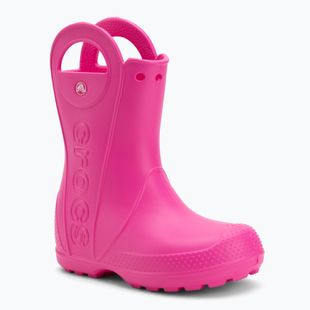 Гумові чоботи дитячі Crocs Handle It Rain Boot Kids pink crush