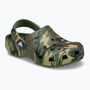 Шльопанці дитячі Crocs Classic Camouflage Toddler army green/multi