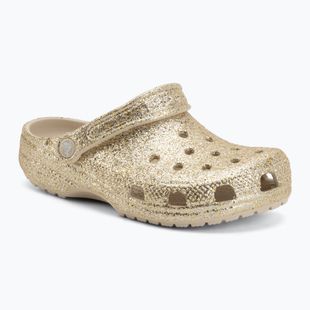 Шльопанці дитячі Crocs Classic Chunky Glitter sandstone