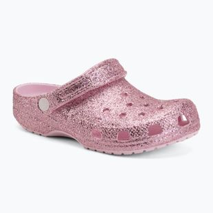 Шльопанці дитячі Crocs Classic Chunky Glitter pink milk