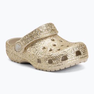 Шльопанці дитячі Crocs Classic Chunky Glitter 211940 sandstone