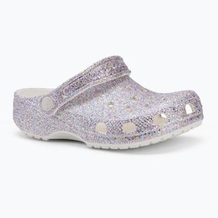 Шльопанці дитячі Crocs Classic Fantasy Glitter white