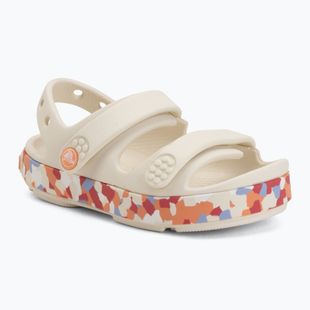 Сандалі дитячі Crocs Crocband Cruiser Glow Confetti Band summit white/guava