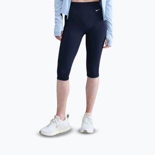 Легінси жіночі Nike One High Waisted Capri  midnight navy/white