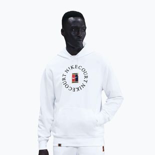 Кофта тенісна чоловіча Nike Court Dri-Fit Heritage French Terry Hoodie white/black