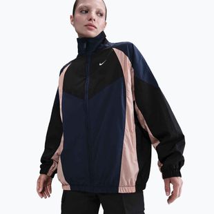 Куртка жіноча Nike Sportswear Oversized midnight navy/black/particle pink/sail