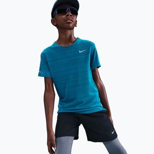 Футболка для тренувань дитяча Nike Dri-Fit Miler green abyss/green abyss