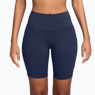 Шорти жіночі Nike One High Waisted 8" Biker midnight navy