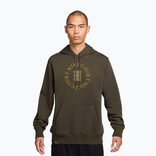 Кофта тенісна чоловіча Nike Court Dri-Fit Heritage French Terry Hoodie dark hazel/saffron quartz