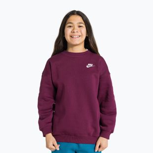 Кофта дитяча Nike Sportswear Club Fleece bordeaux/white