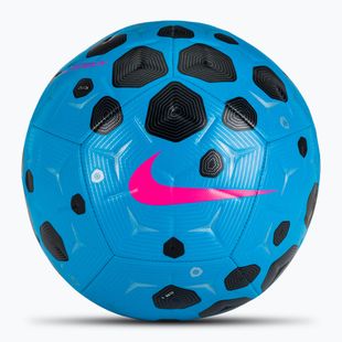 М'яч футбольний Nike Academy blue glow/black/pink blast розмір 5