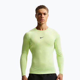Лонгслів для тренувань чоловічий Nike Pro Dri-Fit Tight Fitness light liquid lime/black
