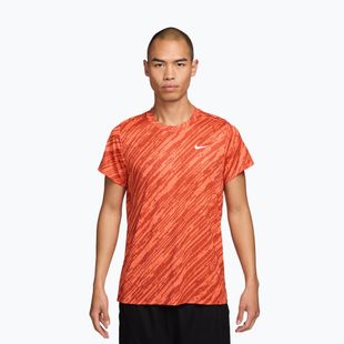 Футболка тенісна чоловіча Nike Court Dri-Fit Victory Print turf orange/white