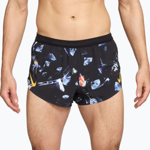 Шорти для бігу чоловічі Nike AeroSwift Dri-Fit ADV Brief Lined 2" black/laser orange