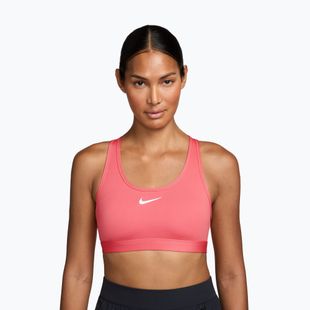 Бюстгальтер для тренувань Nike Swoosh Medium Support sea coral/white